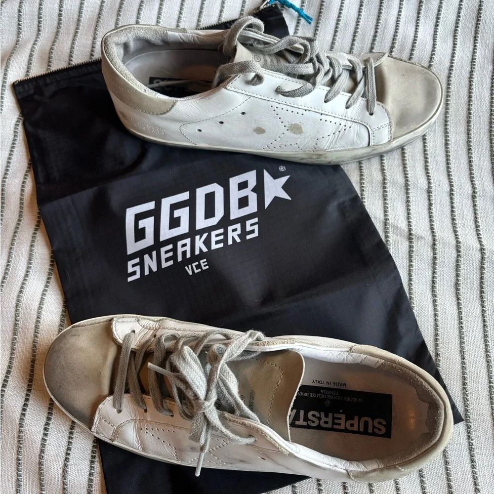 Golden Goose Deluxe Brand Ladies Superstar White Skate Sneaker - IT39/US9 - Picture 4 of 7